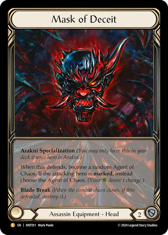 Mask of Deceit - Cold-Foil (Extended Art)