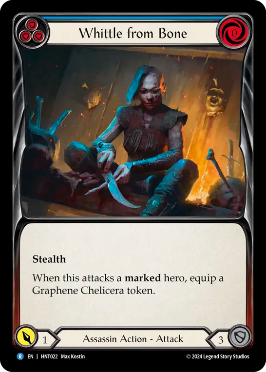 Whittle from Bone (Blue) - Non-Foil