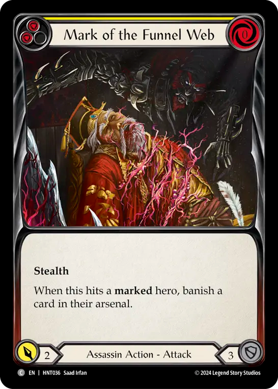 Mark of the Funnel Web (Yellow) - Foil