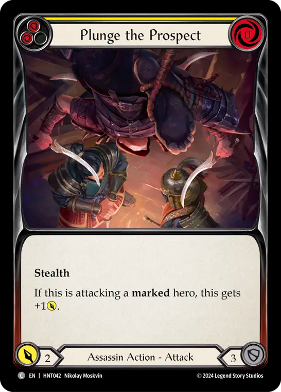 Plunge the Prospect (Yellow) - Foil