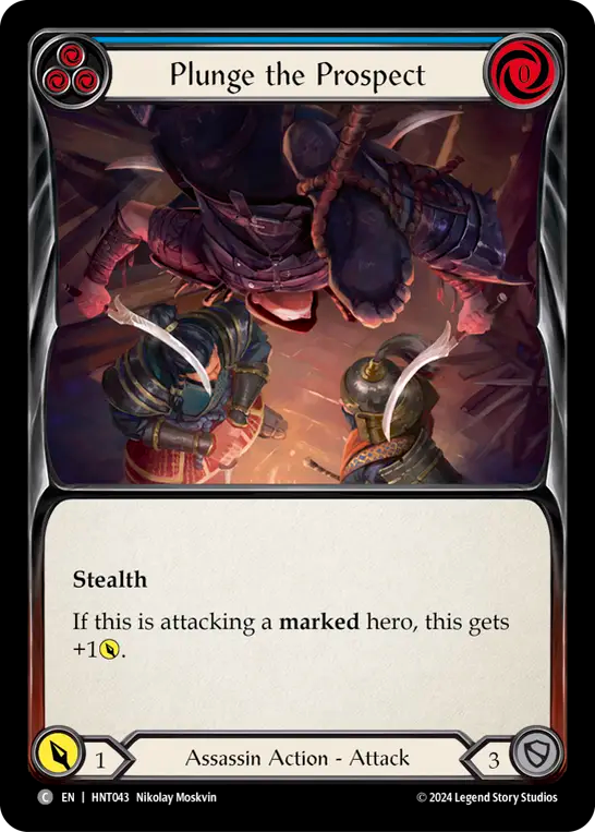 Plunge the Prospect (Blue) - Foil