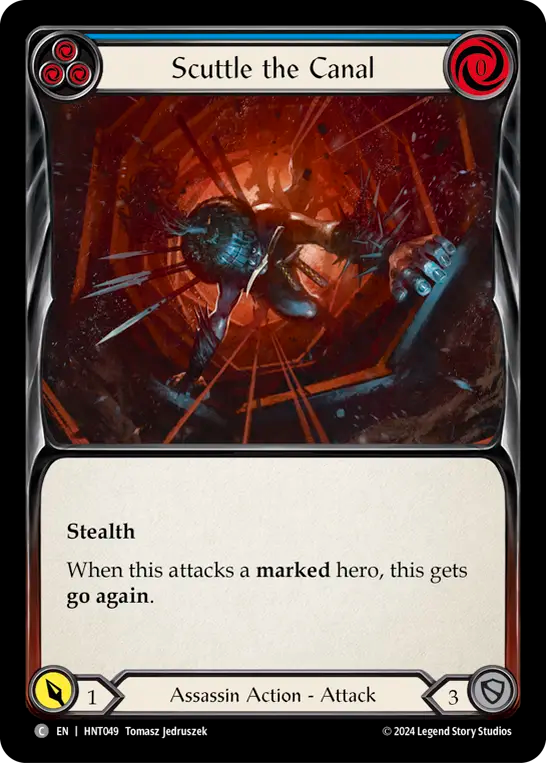 Scuttle the Canal (Blue) - Foil