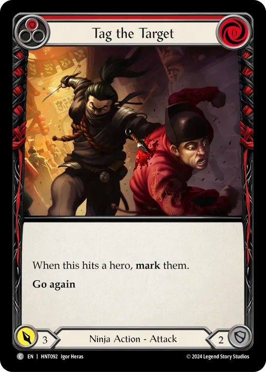 Tag the Target (Red) - Foil