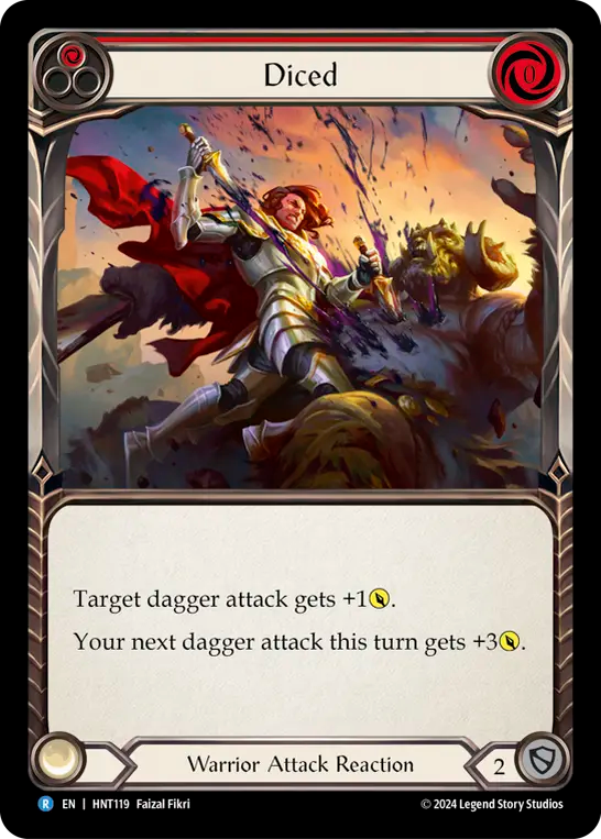 Diced (Red) - Non-Foil