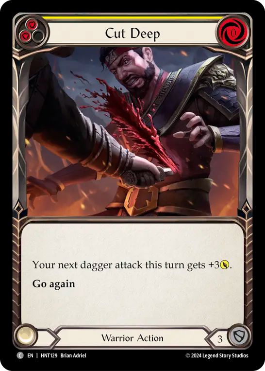 Cut Deep (Yellow) - Foil