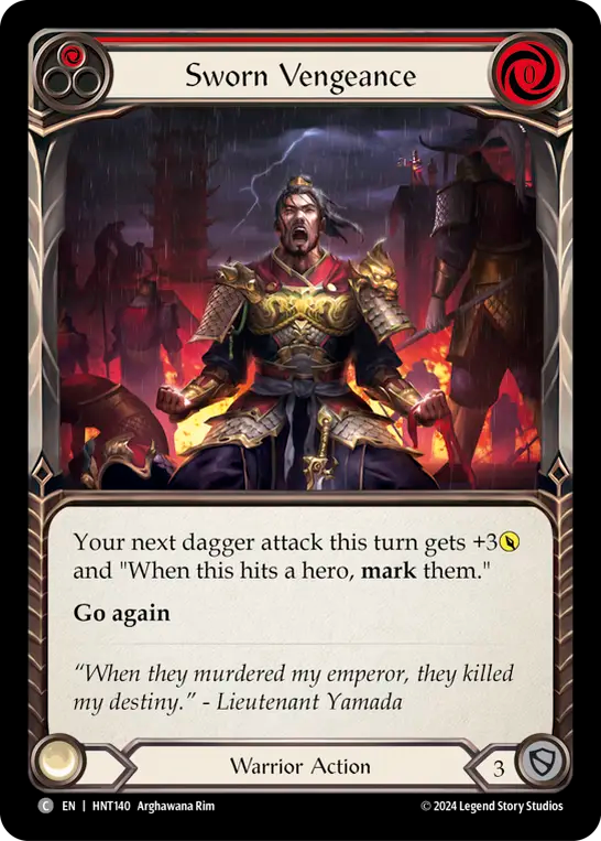 Sworn Vengeance (Red) - Non-Foil