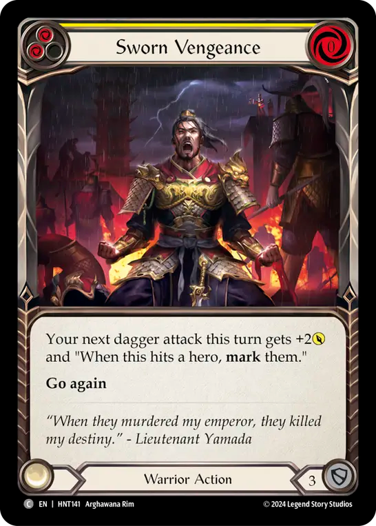 Sworn Vengeance (Yellow) - Foil
