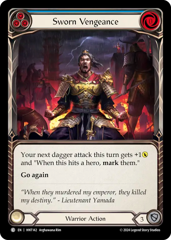 Sworn Vengeance (Blue) - Foil