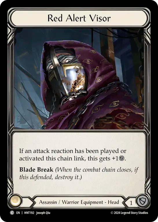Red Alert Visor - Cold-Foil