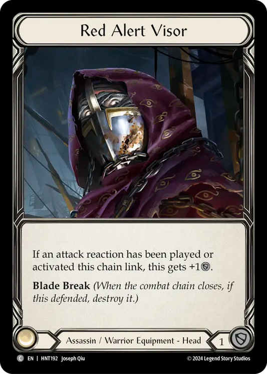 Red Alert Visor - Cold-Foil