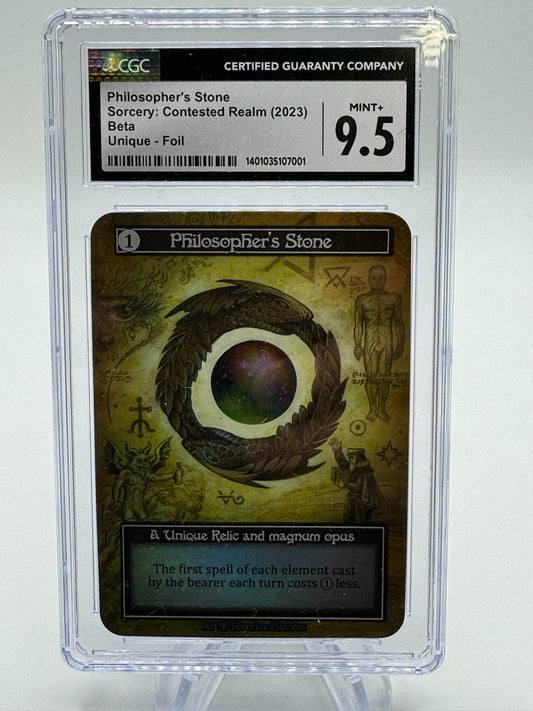 First Wave Philosopher's Stone Beta Foil Graded 9.5