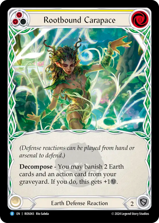 Rootbound Carapace (Yellow) - Non-Foil