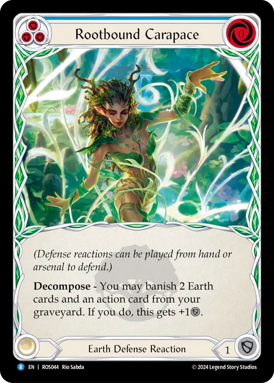 Rootbound Carapace (Blue) - Foil