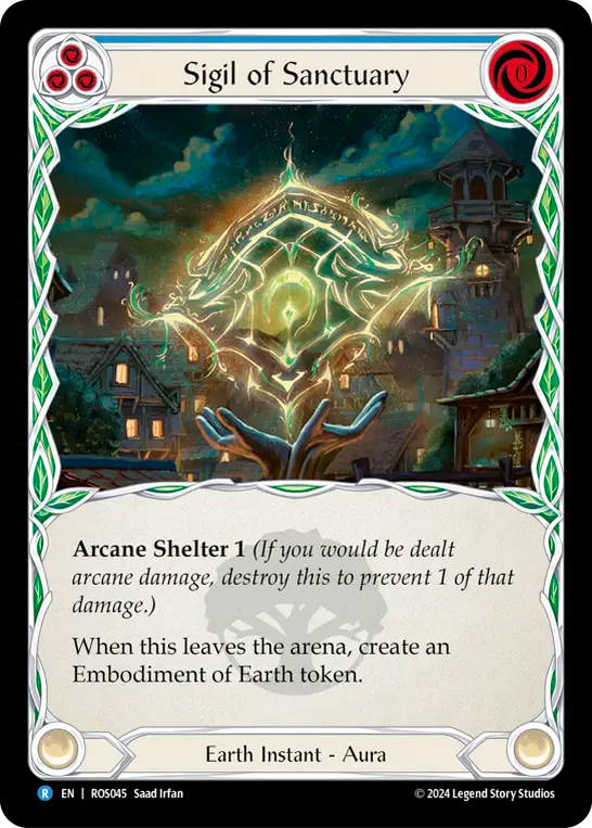 Sigil of Sanctuary (Blue) - Non-Foil