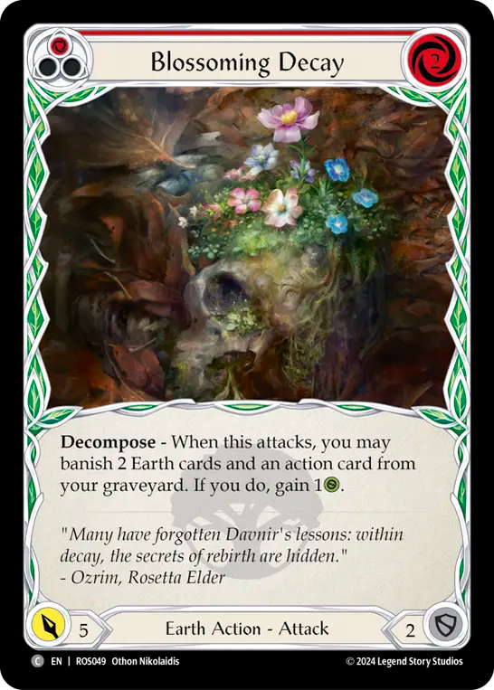 Blossoming Decay (Red) - Foil