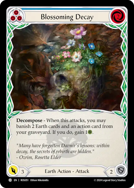 Blossoming Decay (Blue) - Non-Foil