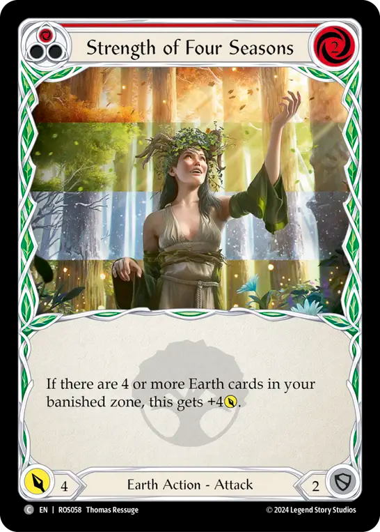 Strength of Four Seasons (Red) - Non-Foil