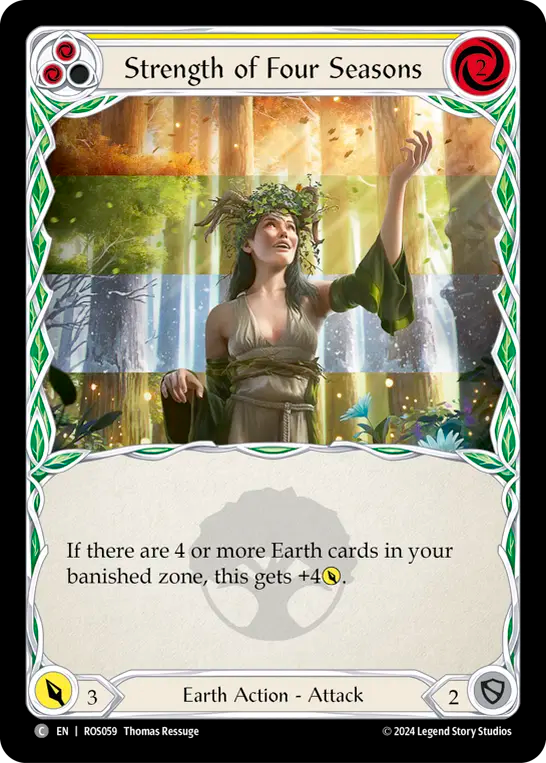 Strength of Four Seasons (Yellow) - Foil
