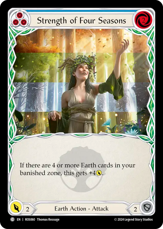 Strength of Four Seasons (Blue) - Foil