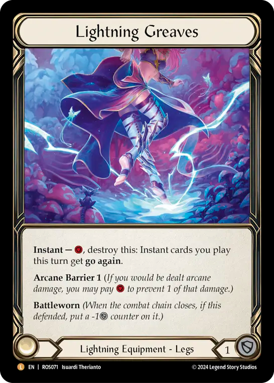 Lightning Greaves - Cold-Foil