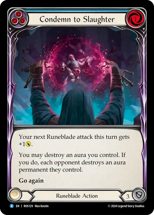 Condemn to Slaughter (Blue) - Foil