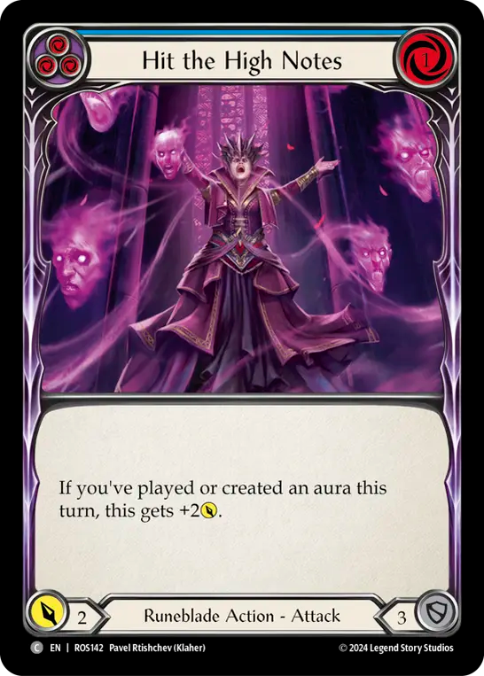 Hit the High Notes (Blue) - Foil