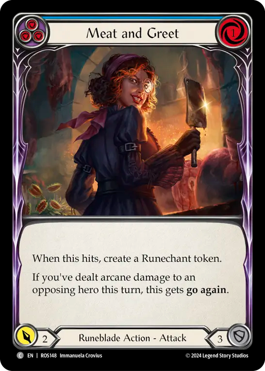 Meat and Greet (Blue) - Non-Foil