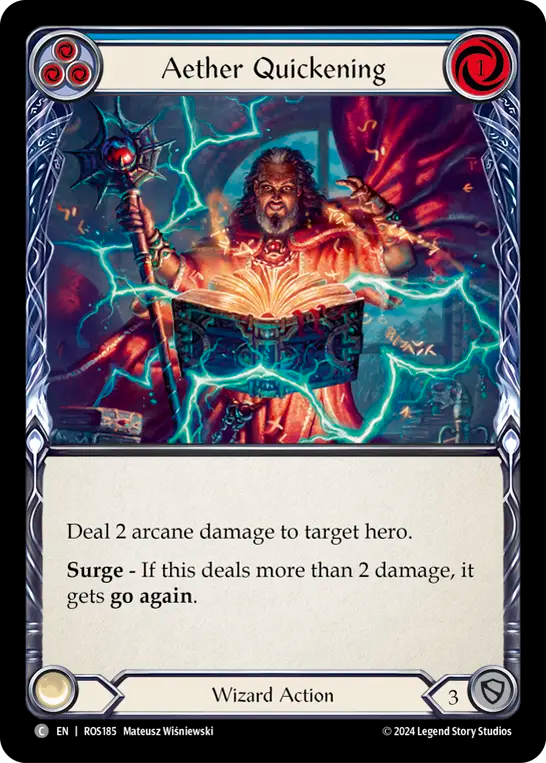 Aether Quickening (Blue) - Foil