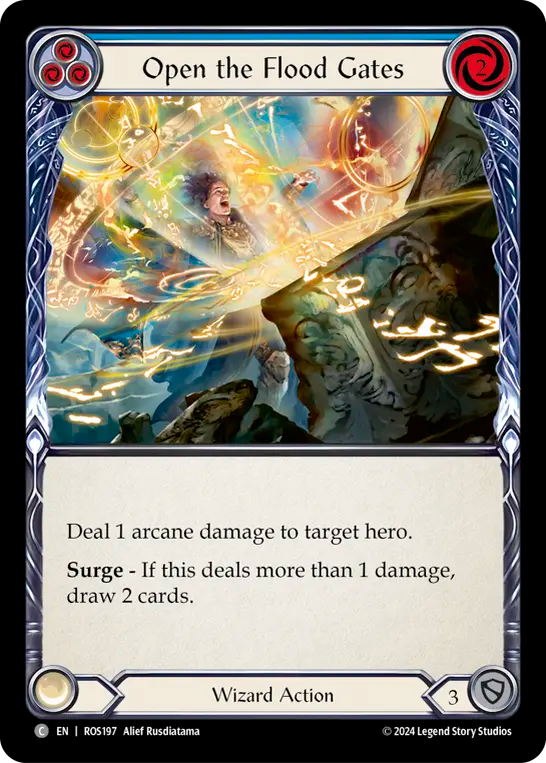 Open the Flood Gates (Blue) - Non-Foil