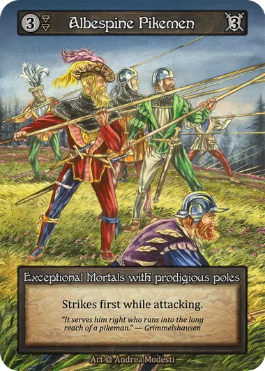 Albespine Pikemen (Third Wave Beta) - Foil