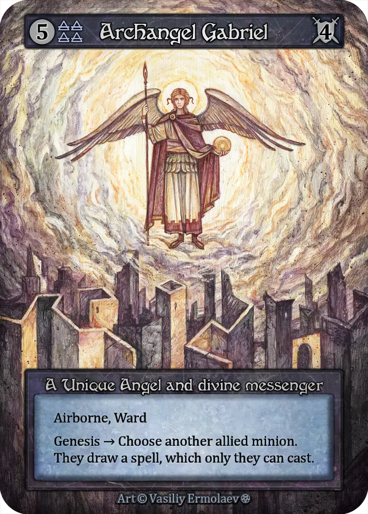 Archangel Gabriel - Gothic Foil