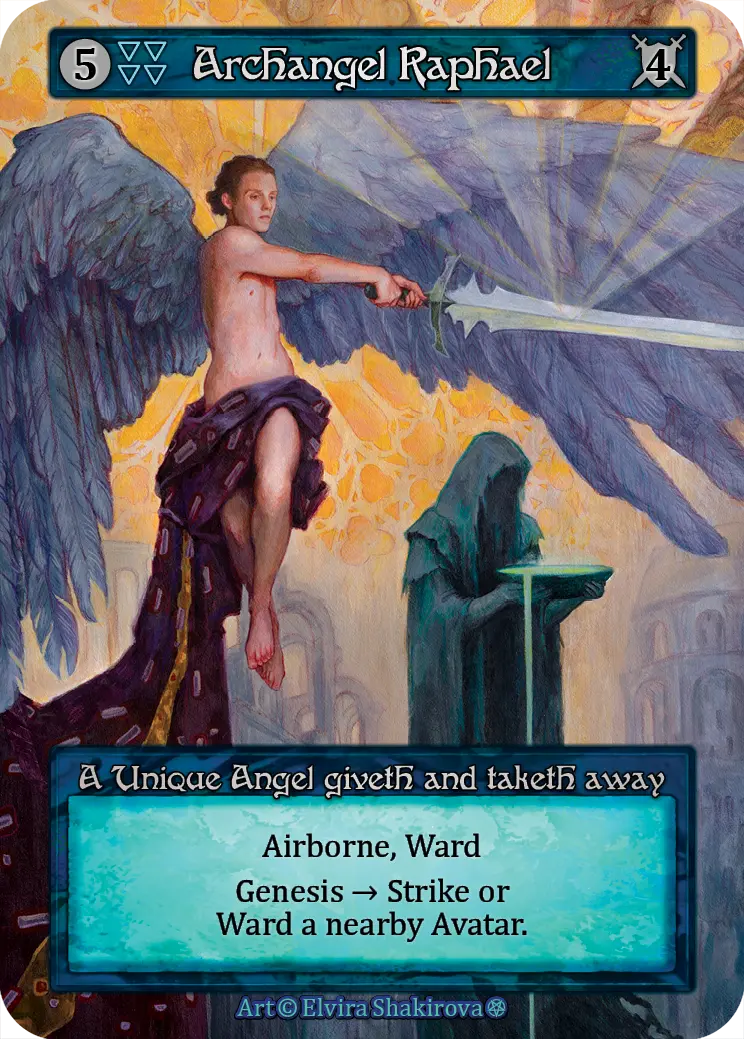 Archangel Raphael - Gothic Non-Foil