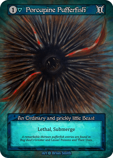 Porcupine Pufferfish - Beta / Non-Foil