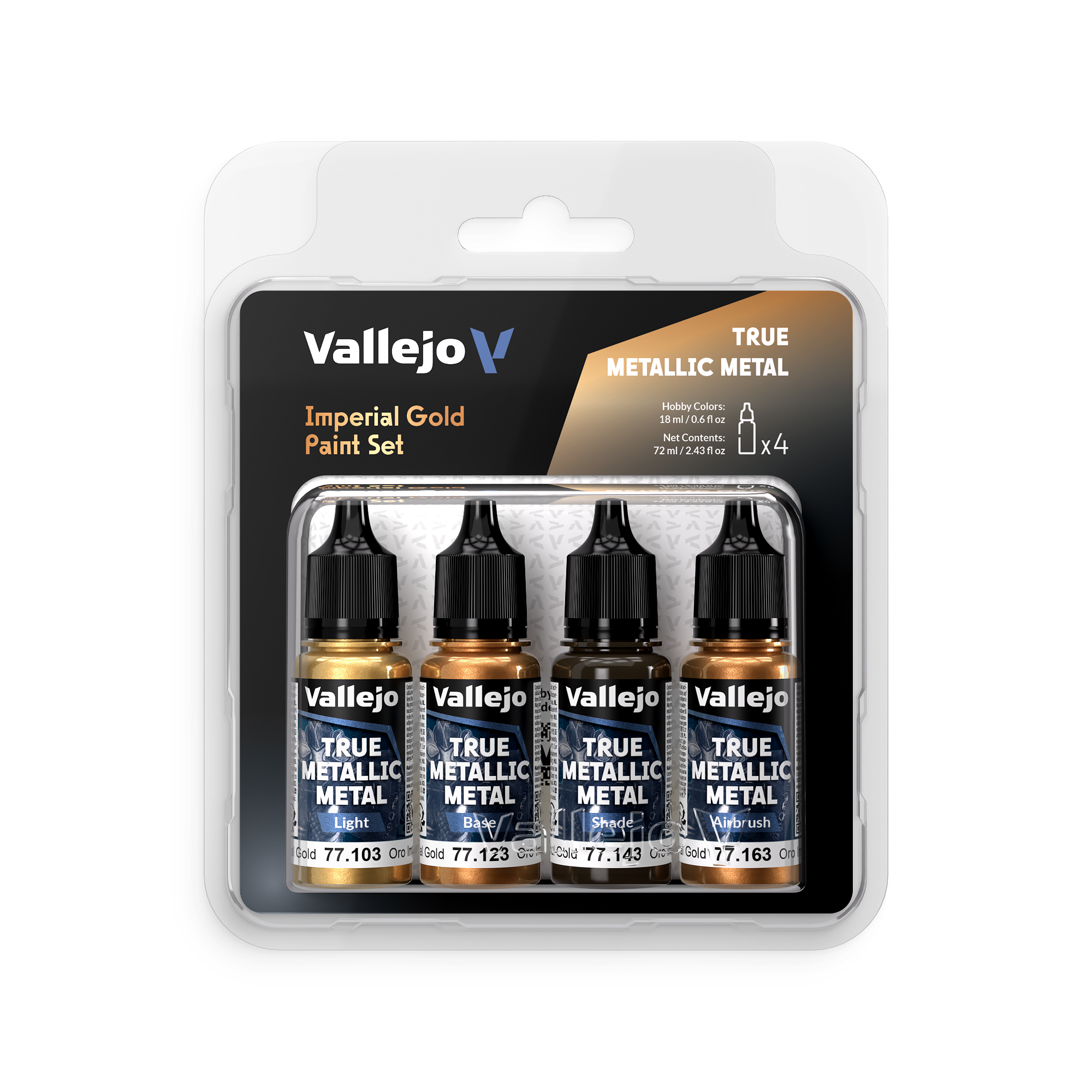 Vallejo: True Metallic Metal - Imperial Gold Paint Set