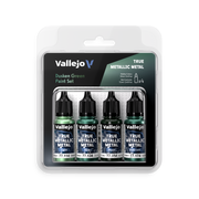 Vallejo: True Metallic Metal - Dusken Green Paint Set
