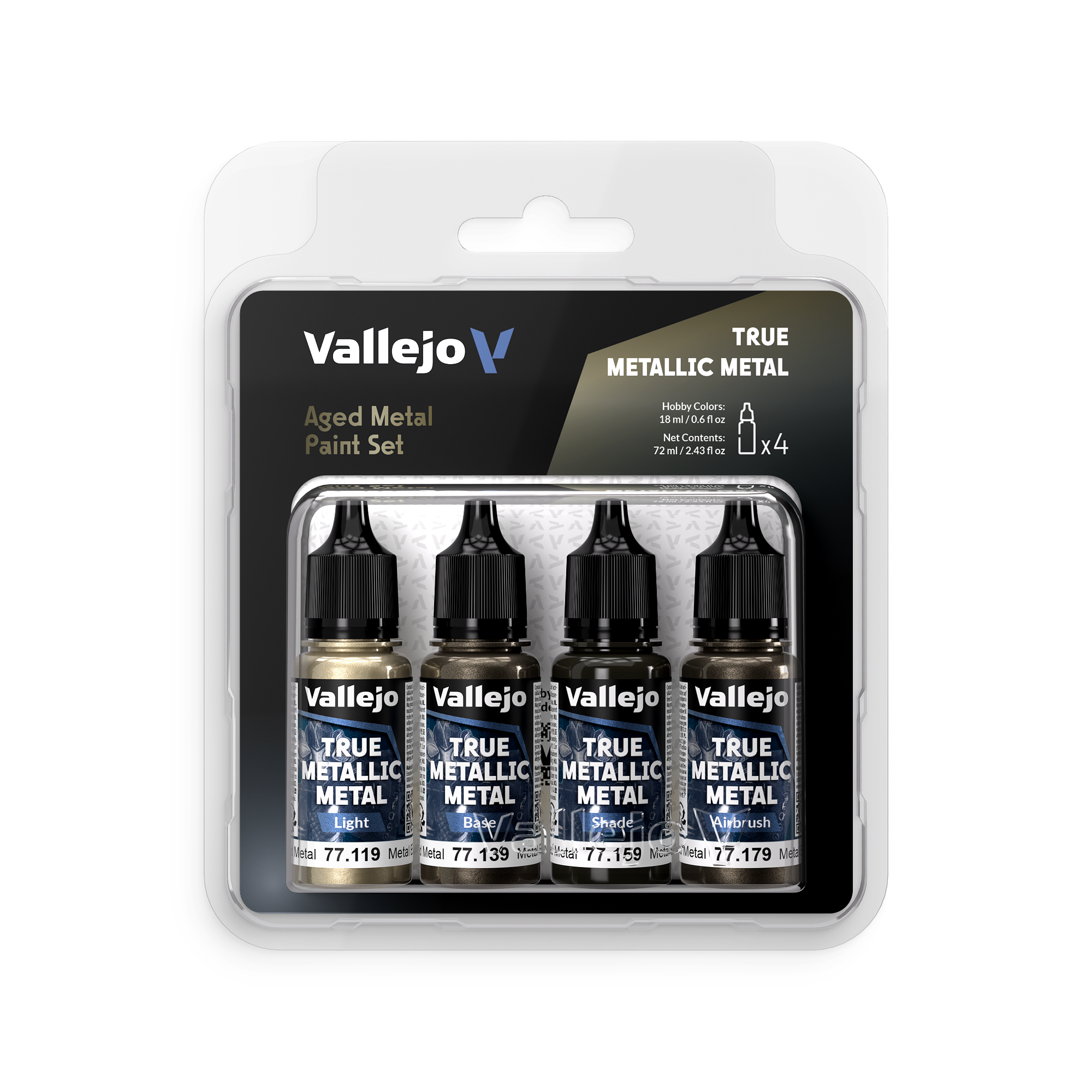 Vallejo: True Metallic Metal - Aged Metal Paint Set