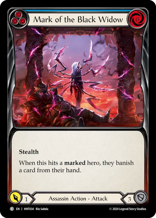 Mark of the Black Widow (Blue) - Foil