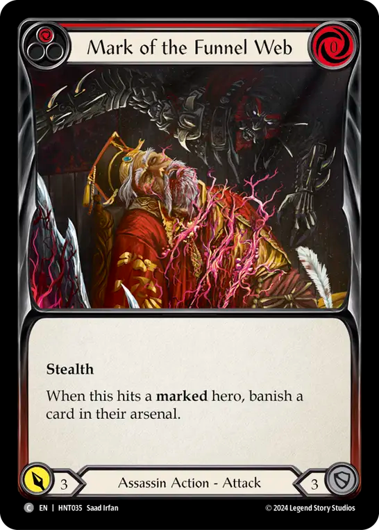 Mark of the Funnel Web (Red) - Foil