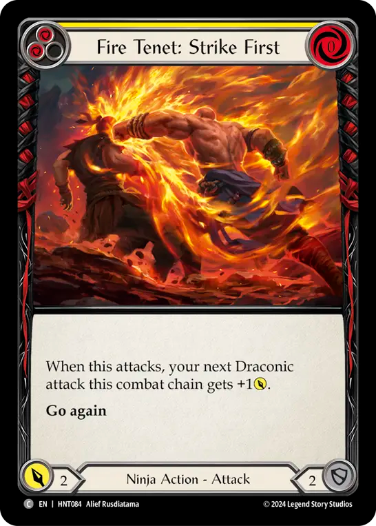 Fire Tenet: Strike First (Yellow) - Non-Foil