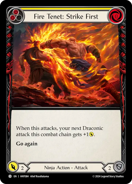 Fire Tenet: Strike First (Yellow) - Foil