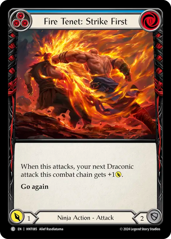 Fire Tenet: Strike First (Blue) - Non-Foil
