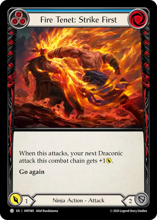 Fire Tenet: Strike First (Blue) - Foil