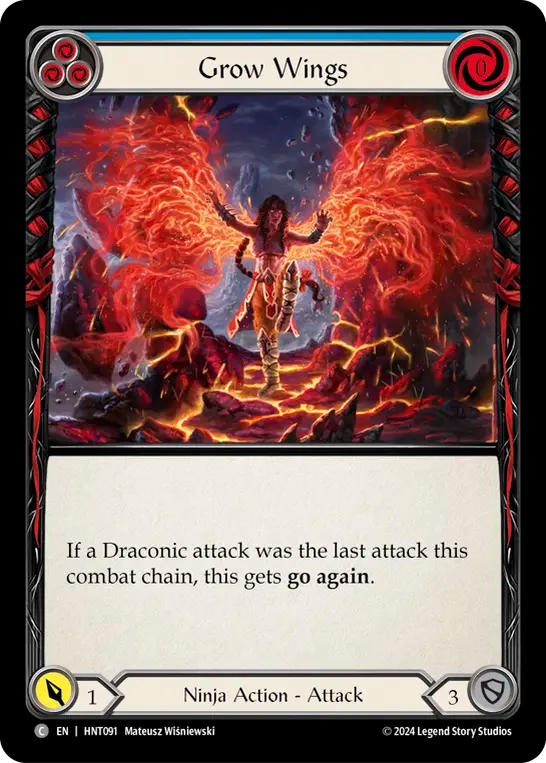 Grow Wings (Blue) - Non-Foil