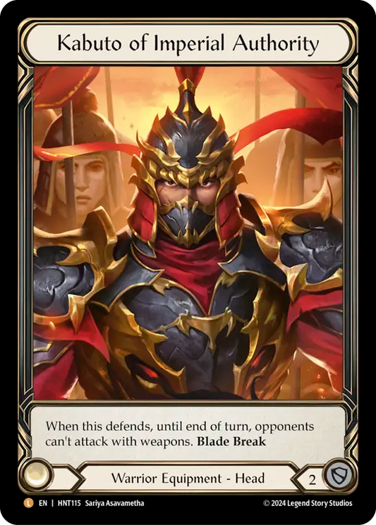 Kabuto of Imperial Authority - Cold-Foil (Extended Art)