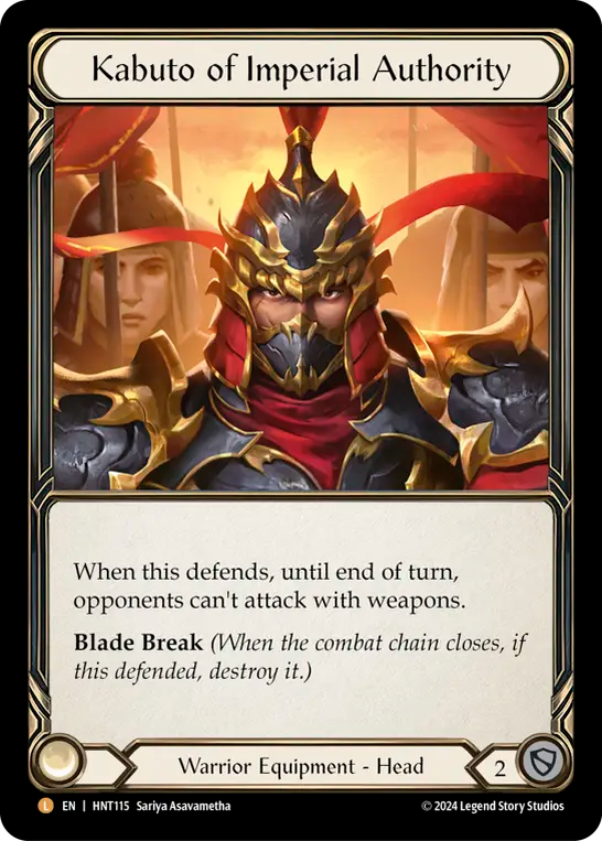 Kabuto of Imperial Authority - Foil