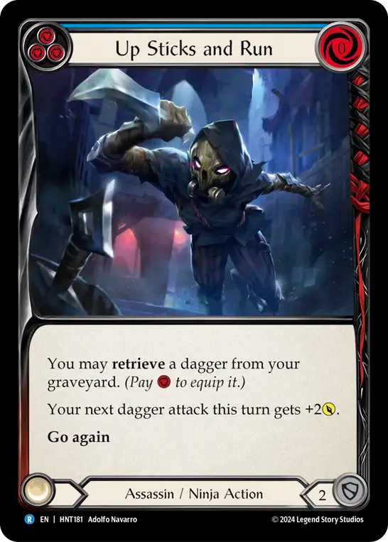 Up Sticks and Run (Blue) - Non-Foil