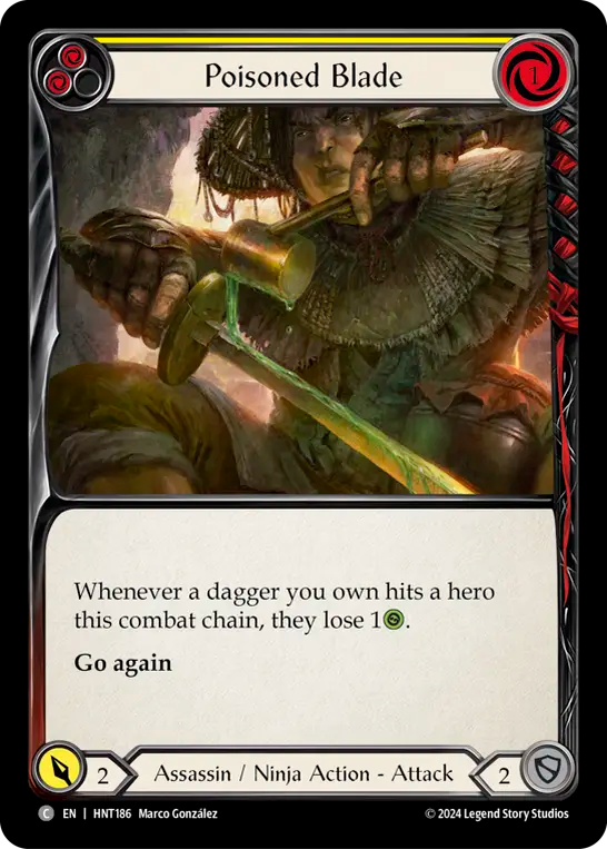 Poisoned Blade (Yellow) - Non-Foil