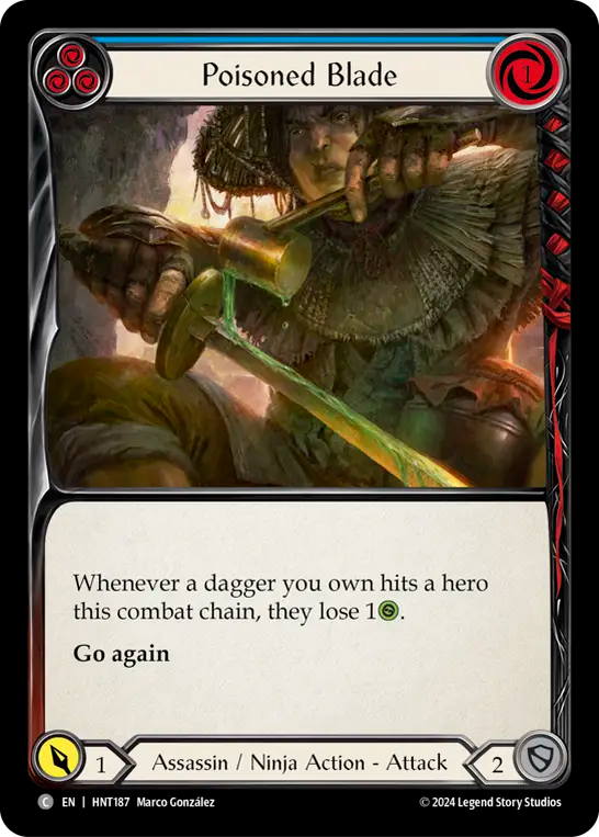 Poisoned Blade (Blue) - Foil