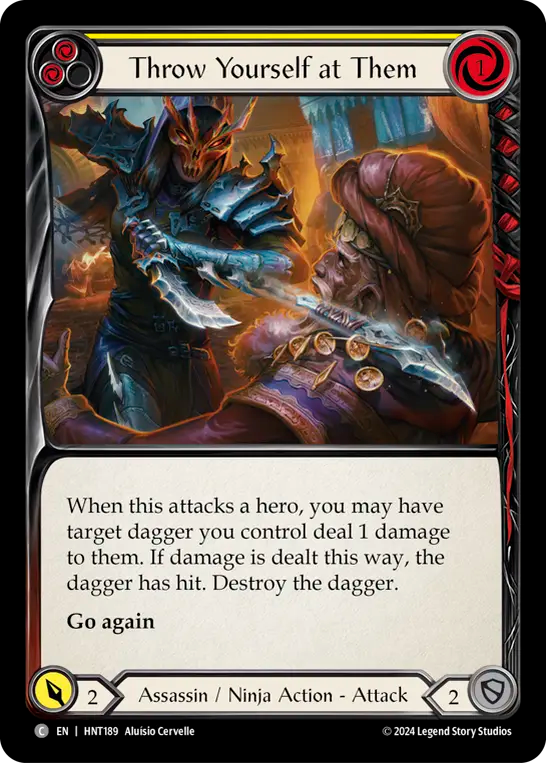 Throw Yourself at Them (Yellow) - Non-Foil