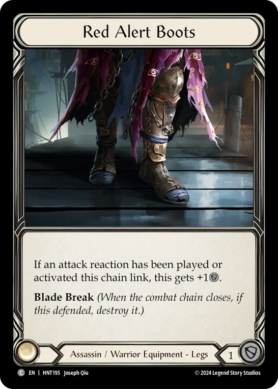 Red Alert Boots - Non-Foil